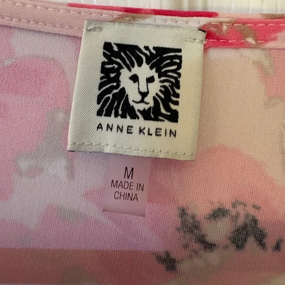 Pink Floral Anne Klein Size M - Picture 4 of 6